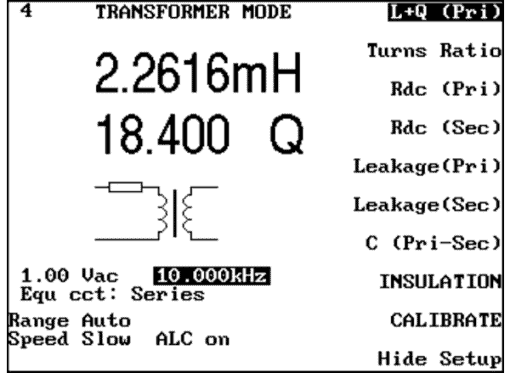 Wayne Kerr 3260B Transformer Mode